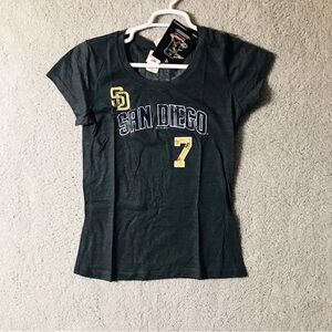 NWT San Diego Padres Women’s Large MLB Genuine Merchandise ‘Headley’ #7 top